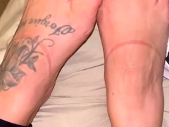 Foot fetish Close up feet and toes tease