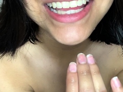 Amateur big ass brunette teen with