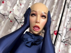 Amateur striptease and Solo masturbation