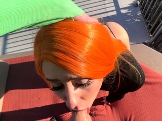 POV blowjob and doggystyle fucking