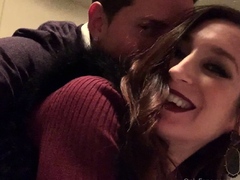 Amateur Brunette Doggystyle Fucks A Big Cock