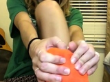 Close up foot fetish on cam