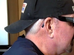 Mature gloryhole lover giving deepthroat
