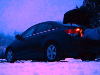 Blonde Blowjob Outdoor