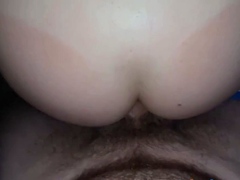 Hairy Teen with Big Ass and Tits Rides Cock for Orgasm