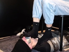 FeetModelsTV - Drenched In Sweat Socks And Feet Smelling