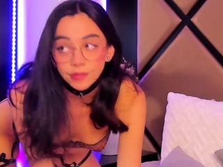 Busty Japanese babe in lingerie has her pussy licked out