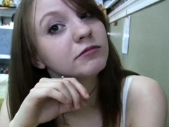 Toilet slut sucking cock