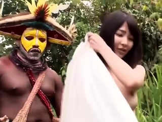 Cute City Girl Explore Wild Forest