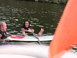 Amateur Outdoor Brunette Masturbates