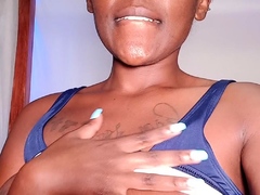 Amateur striptease and Solo masturbation